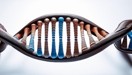 Genetic Helix: DNA on Transparent Background