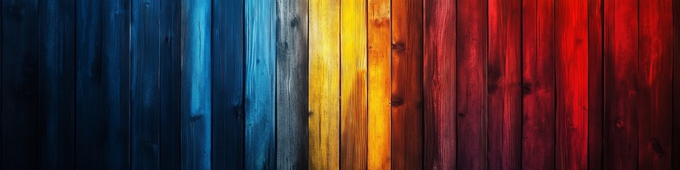 Poster - Abstract background with colorful vertical lines. 