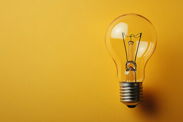 Aufkleber - A question mark with a lightbulb above it, symbolizing an idea forming, set against a pastel yellow background,