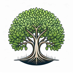 Wall Mural - mangrove tree logo