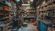 © SK Collection - A store room with a well-organized collection of hobby materials and project kits.