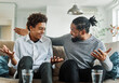 © Lumos sp - father son family man child conversation talking parent boy happy discussion communication together togetherness bonding care black home talk love dad fun leisure joy