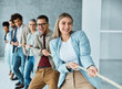 © Lumos sp - businessman man business young busineswoman woman office rope concept competition pull strength challenge teamwork effort pulling rivalry power struggle determination achievement startup