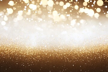 Abstract gold shiny Sparkling Lights Festive background with texture for celebration, banner, party