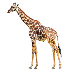 Giraffe isolated on transparent or white background 