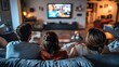 © pkproject - Family Enjoying Simultaneous Streaming in Smart Home with Ultrafast Internet