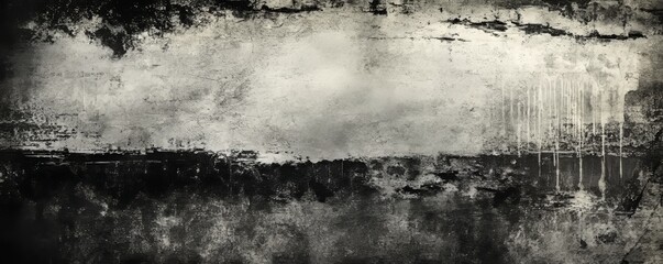 Wall Mural - Old grunge black and white distressed texture background