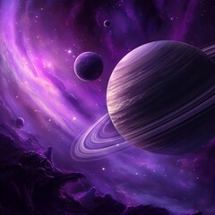Wall Mural - far away from earth, a starfield in deep space.