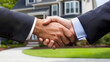 © Shafay - Real estate business deal, shaking hands after successful transfer and acquisition of residential property