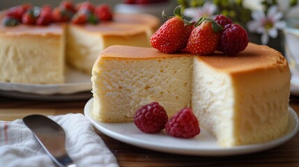 Creamy Japanese Cheesecake with a Light and Fluffy Texture