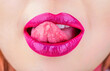 © Yevhen - Woman lip, female lips. Beautiful lip woman. Close up, macro with beautiful mouth