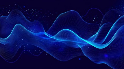 Modern binary code background with blue data technology