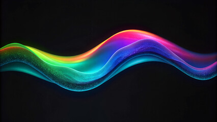 Wall Mural - abstract colorful wave background