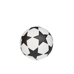 Football ball mockup, on white background, sports accessory. 3d render.