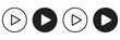 © Tracker - Set of play buttons icons. Play button. Video audio player. Vector illustration. Play buttons. Vector icons isolated on background white. Play button icon set.