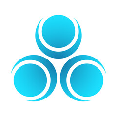 Wall Mural - blue geometric pattern symbol of the moons.