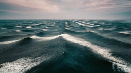 waves in the middle of the ocean. wallpaper
