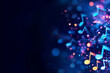 © carolina - music notes in blue dark abstract background banner/design