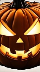 Wall Mural - vertical 9:16 halloween jack o lantern pumpkin drawing