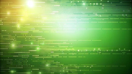 Wall Mural - a visual representation of code in a lush green environment ai generated