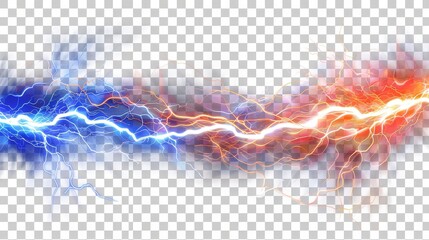 Wall Mural - abstract background with thunder lightning isolated