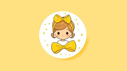 Sticker - A logo for a children's hair accessories 