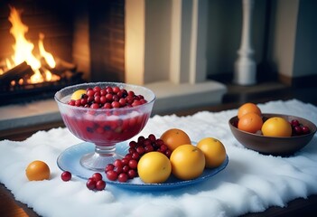 Wall Mural - fruits in a bowl