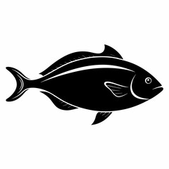 Halibut Black silhouette