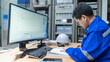 © reewungjunerr - Engineer working at control room,Manager control system,Technician man monitoring program from a lot of monitor