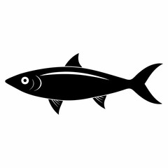 Wall Mural - Sardine Black silhouette