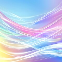 Canvas Print - Abstract Colorful Swirling Lines Background