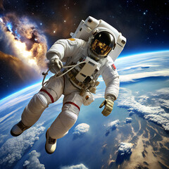 Wall Mural - astronaut in space