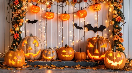 Wall Mural - Halloween pumpkin