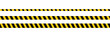 © creativestockpro - Warning tape with yellow and black diagonal stripes. Warn stop seamless line. Vector illustration on white background. Blank vector illustration warning background. Long danger ribbon. Eps file 102.