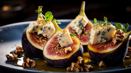 Wall Mural - figs and cheese