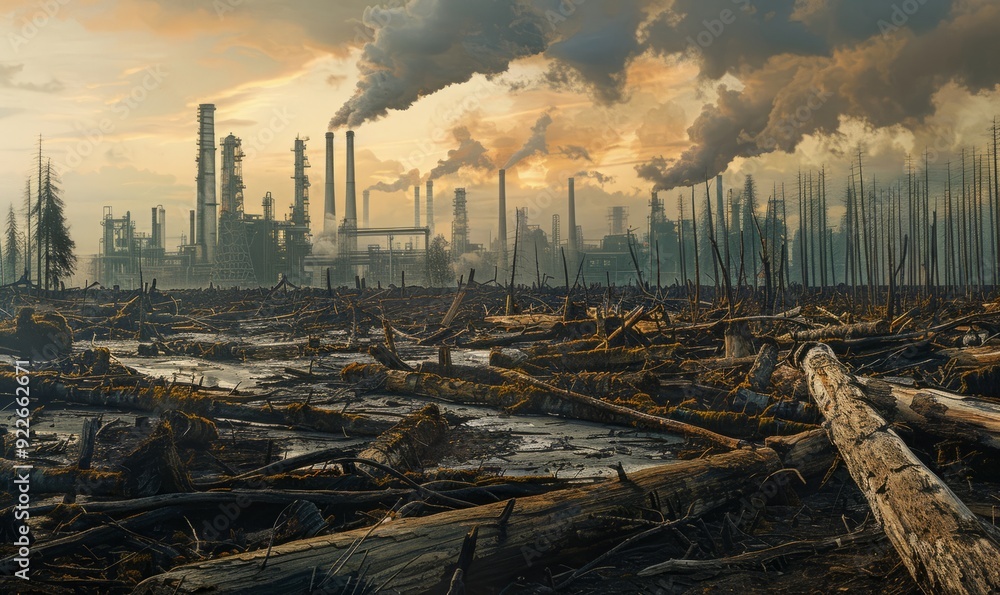 Ruined ecosystems near industrial zones, where stark imagery of ...