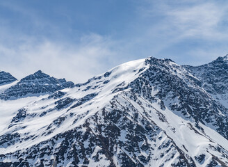 Wall Mural - snow-capped mountains of the Caucasus in winter