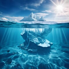 iceberg in the sea