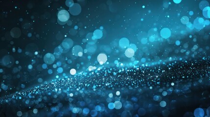 Abstract Blue Glitter Background