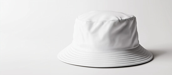 Plain white bucket hat mockup