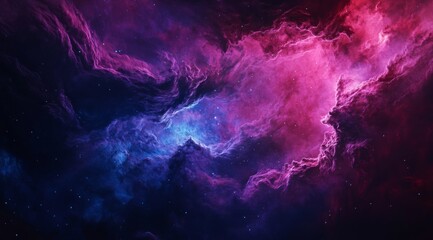 Wall Mural - A stunning and mesmerizing cosmic nebula filled with vibrant colors, beautifully showcasing the grandeur of deep space