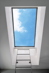 Wall Mural - Skylight window and ladder in modern interior