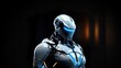 © Marcus - Hyperrealistic Friendly Robot in a Clean, Dark Background