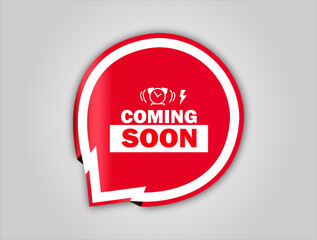 Wall Mural -  red flat sale web banner for coming soon banner and poster