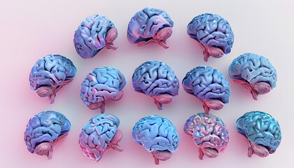 Wall Mural - brain collection