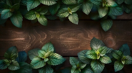 Wall Mural - leaves background