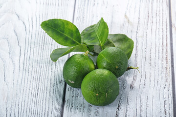 Wall Mural - Fresh juicy ripe green lime