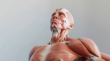 Wall Mural - muscular_system_drawing