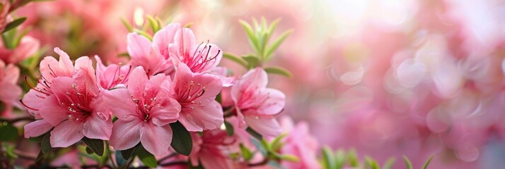 Poster - Vibrant Pink Flowers for Indoor Decorative Plants