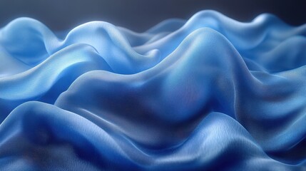 Poster - Abstract Blue Fabric Texture.